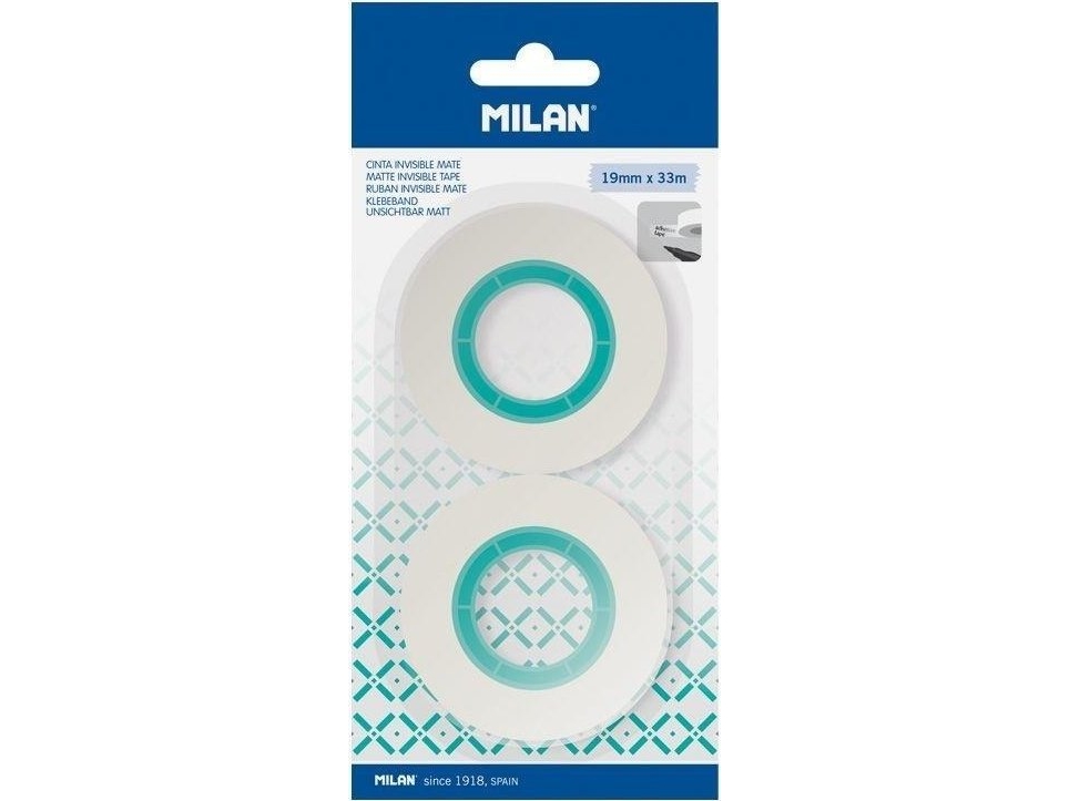 Milan Usynligt tape 19 mm x 33 m, 2 stk MILAN