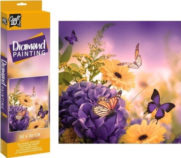 Diamet bild - Blommor 30x30cm | Leksaker - Kreativitet - Pärlor | GameStuff