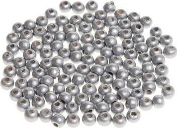 Träpärlor för trådning silver 8mm 120sz | Skola & Hobby - Konsthantverk - Trävaror | GameStuff