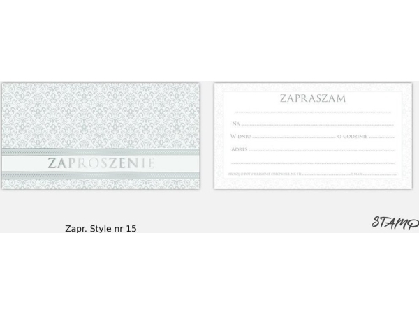 Invitation Style No. 15 (10Pcs)