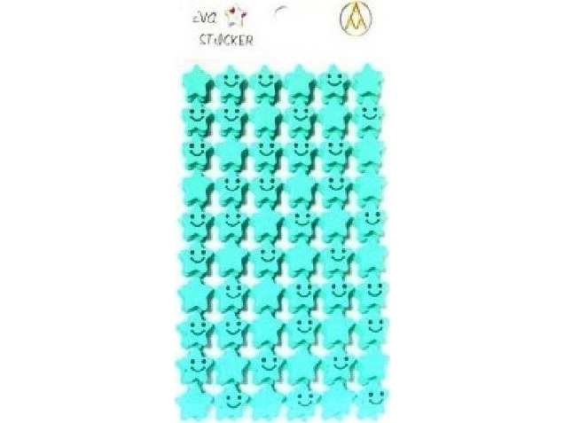 Stiker Star Schaumstoff Mint