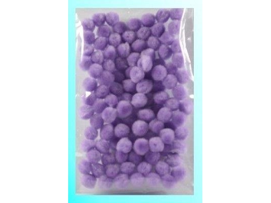 Hellviolette Pompons 10Mm 100Stück