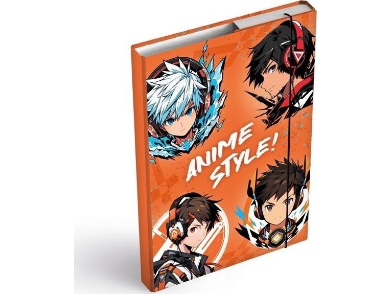 Anime Style A5 Flügelmappe Mit Gummiband