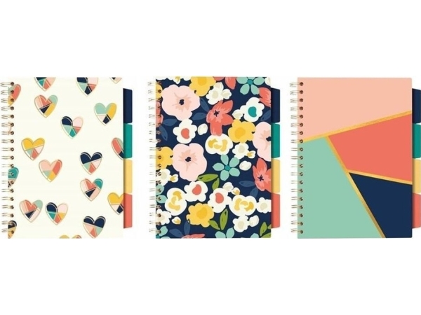 Project Book Floral Love B5/100K line mix (3 stk.)
