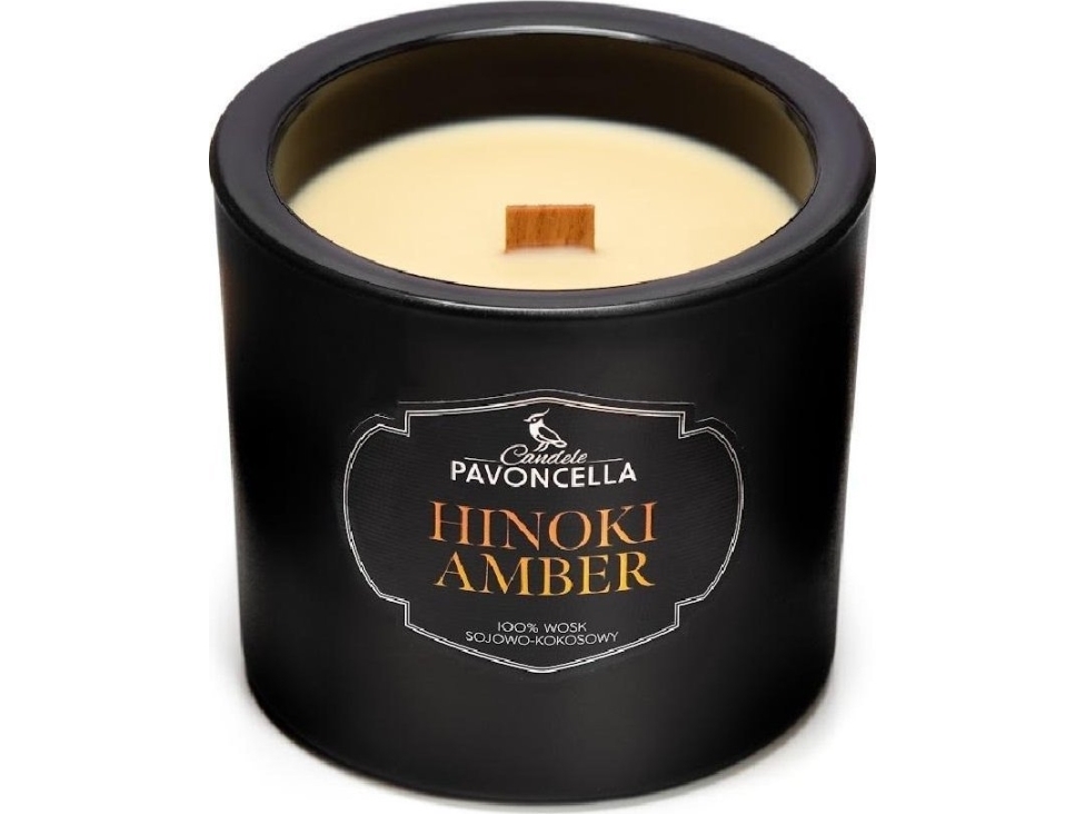Hinoki Amber Soy Candle Black 170G