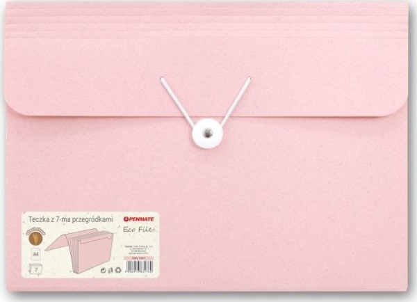 File With 7 A4 Pezegs Pink Penmate