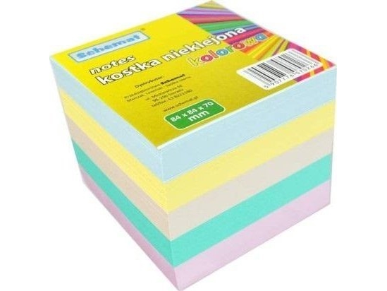 Färgkub 84x84x70mm oklistrad | Papper & Emballage - Märkning - Visitkort | GameStuff