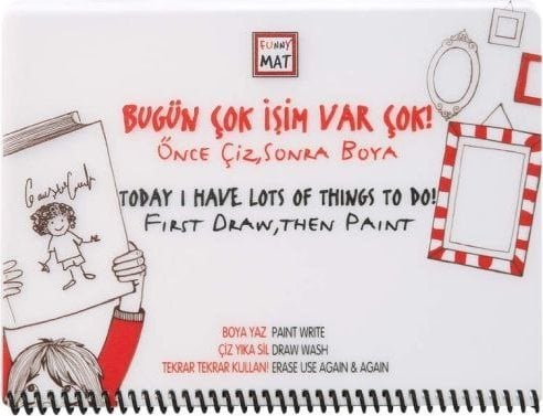 Colourboard Funny Mat Hvid 16X21