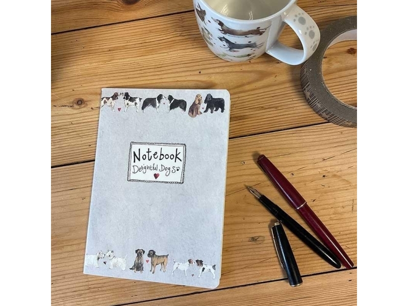 Notebook A5/40K Linie Snm01 Niedliche Hundepaare |