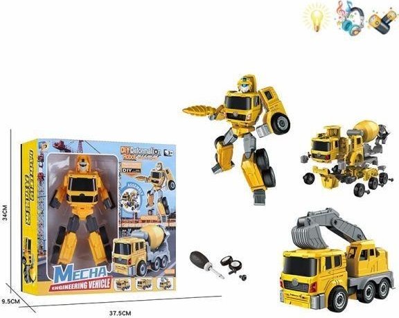 Cuciubabka betonbil transformerbart lys/lyd