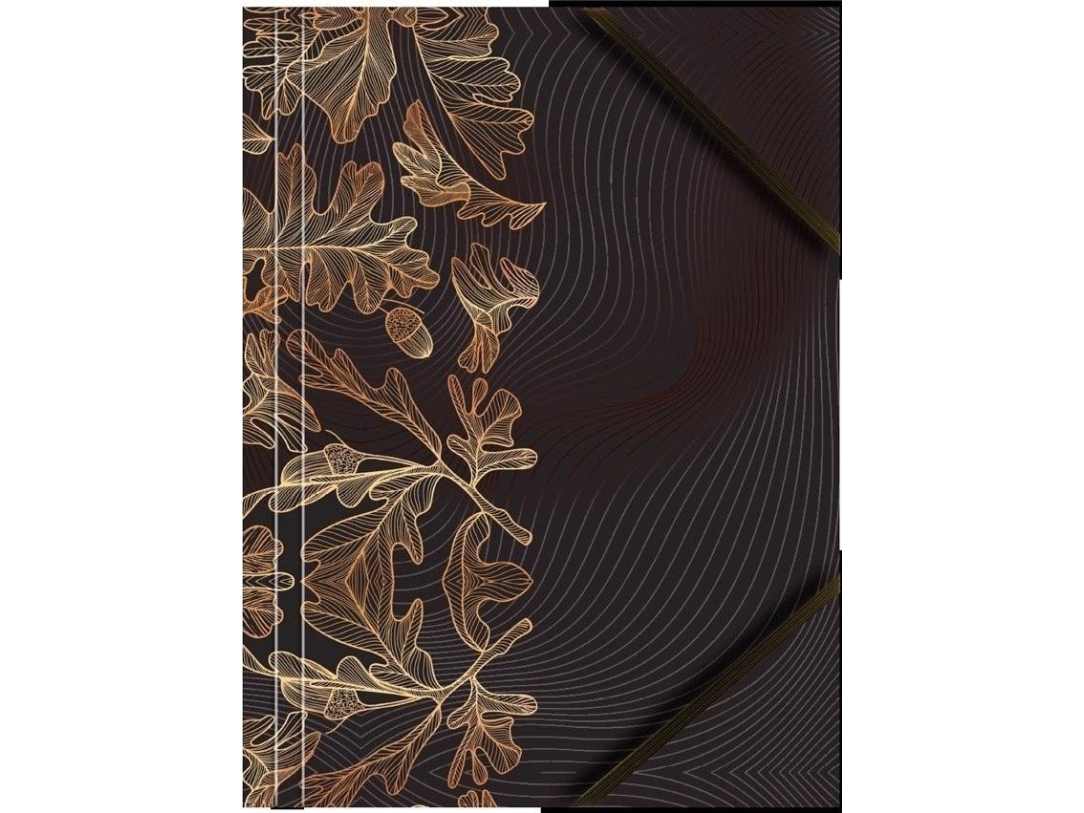 A4 Cardboard Folder With Corner Eraser Leaves (6Pcs)