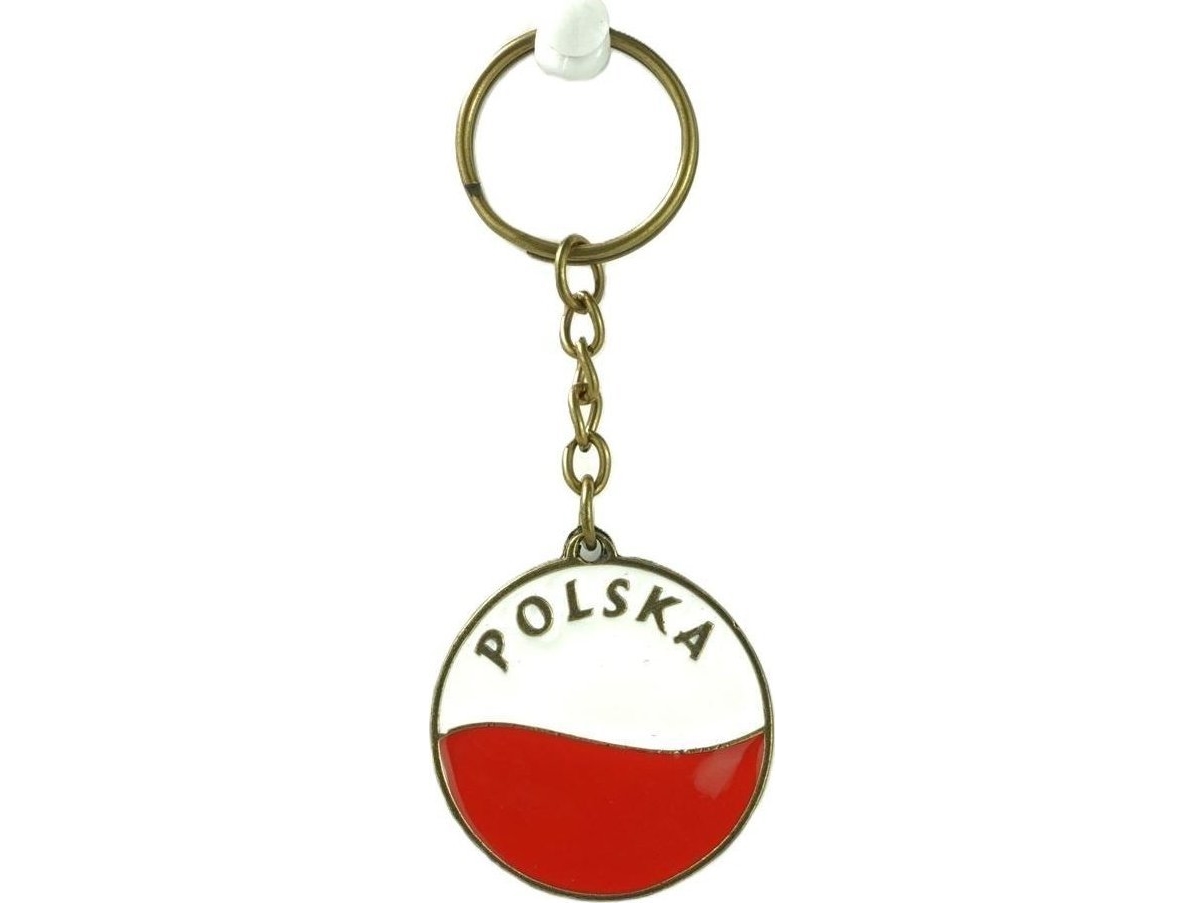 Dobbeltsidet metalnøglering Eagle - Flag ABINO