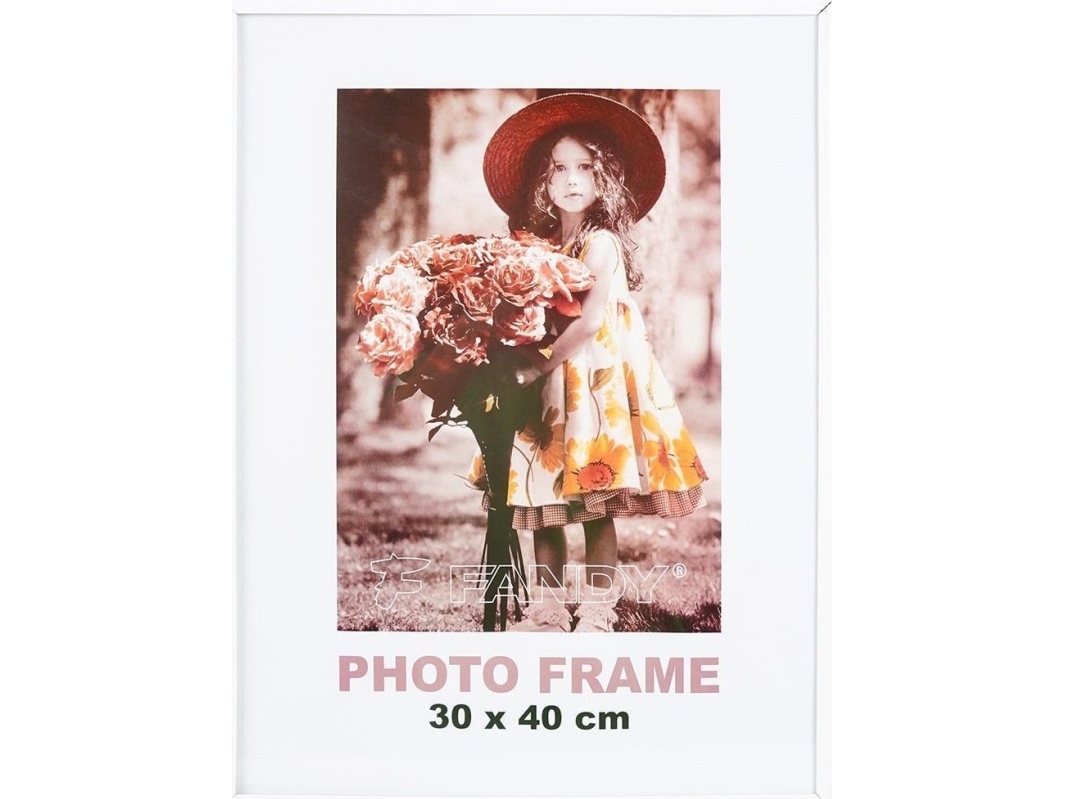 Hvid billedramme Simple 30x40 cm