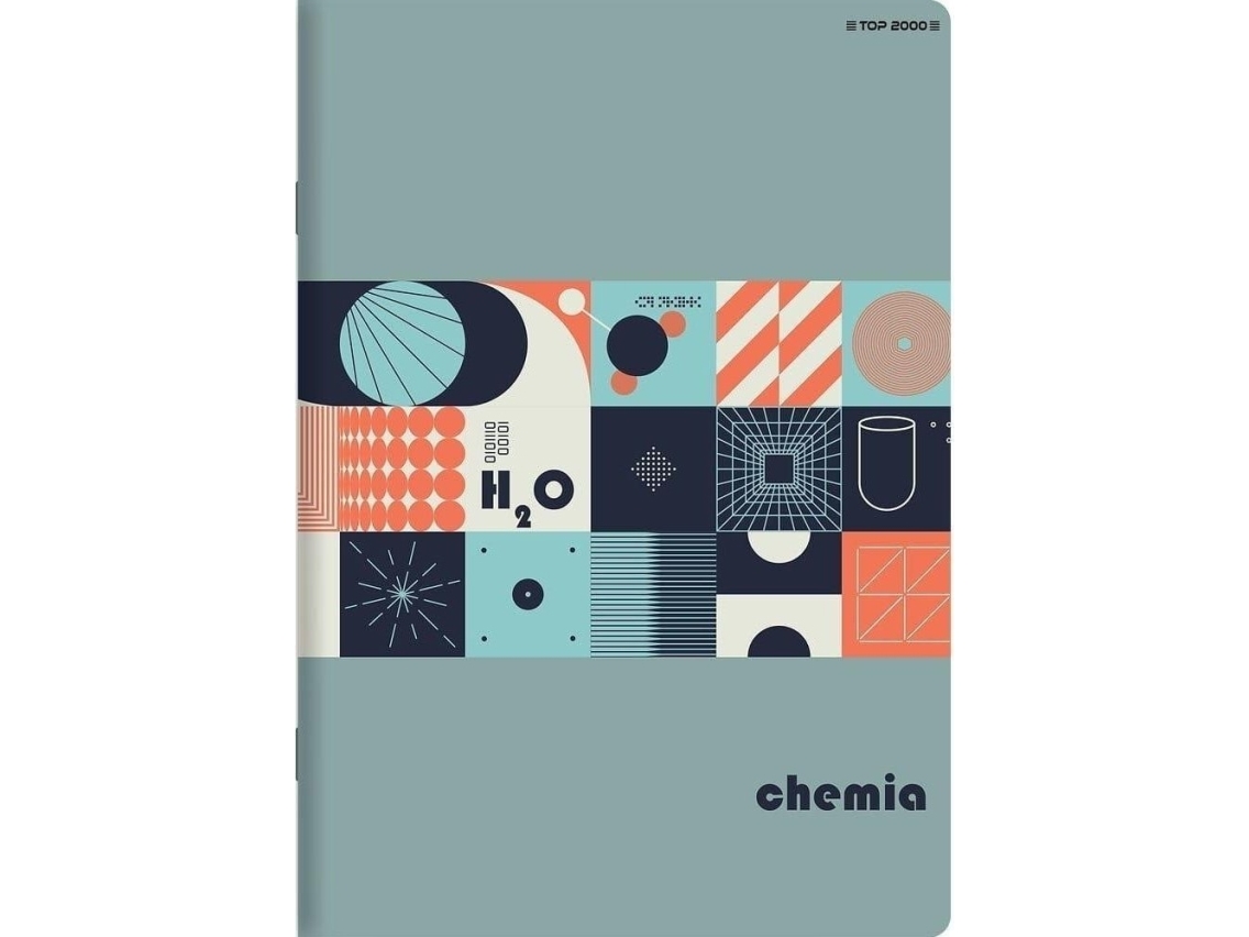 Notebook A5/60K Schachbrettmuster Chemie (10 Exemplare) Top2000 |