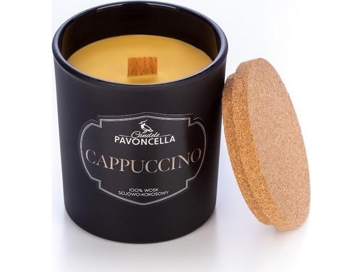 Cappuccino Soy Candle Black 135G