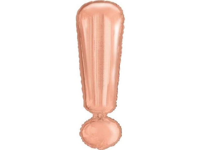 Folienballon-Schild ! Rosa Gold 28X86cm