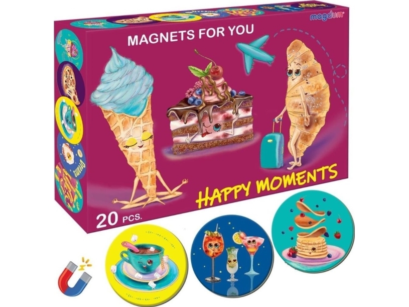 Sæt med magneter Glade øjeblikke