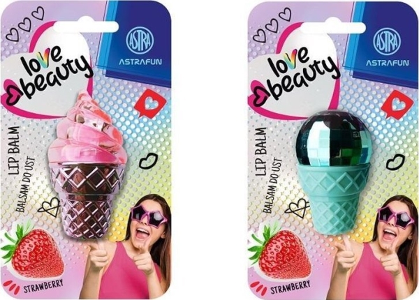 Lippenbalsam Eiscreme Erdbeer-Mix Astrafun