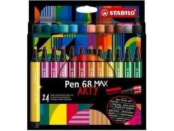 Stabilo Arty Pen 68 MAX 24stk | Skrivredskap - Fiberpennor & Fineliner - Fineliner | GameStuff