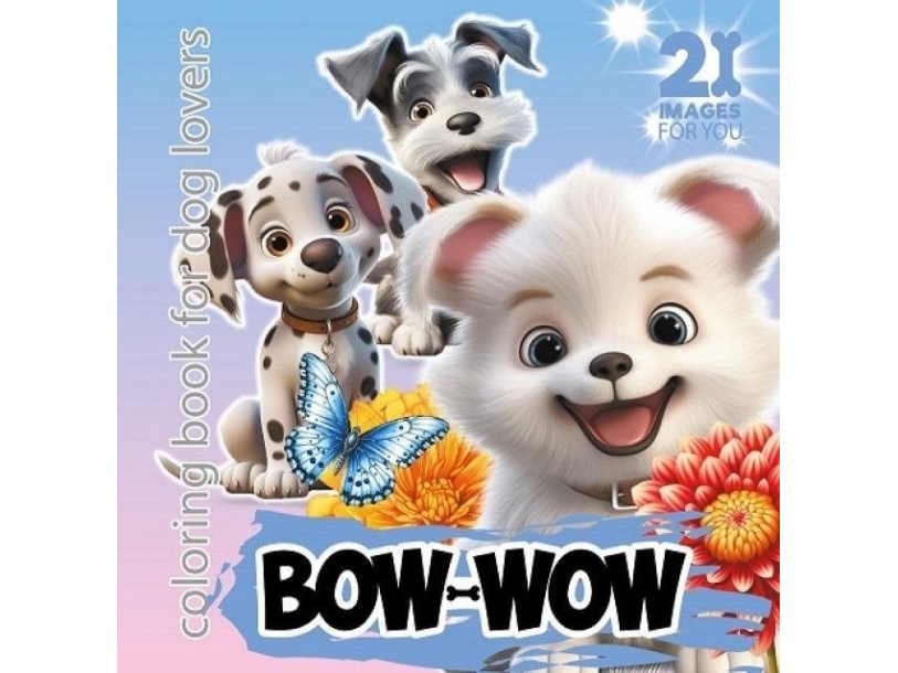 Malbuch 160X160 Bow-Wow Blau