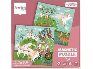 Magnetische Puzzles 20X2 + Buch Prinzessinnen