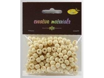 Creme træperler ca. 24 g ca. 150 stk