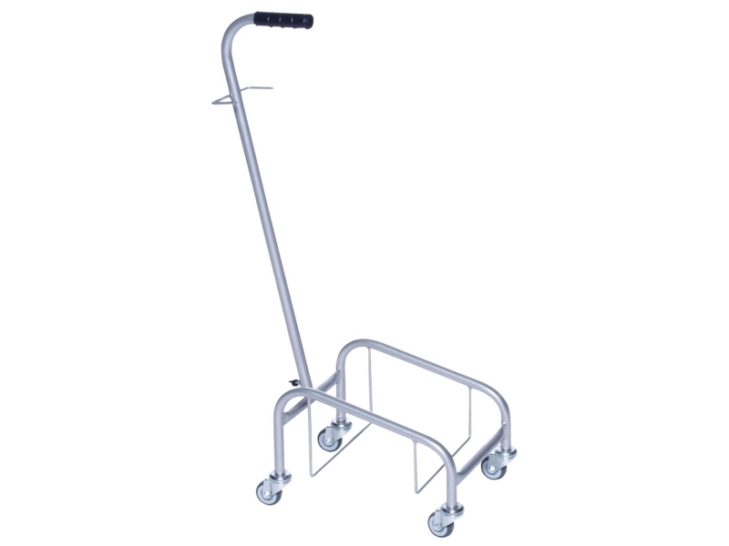Eimerwagen, Tina Trolleys, 400X270x900mm, Silber, Pulverbeschichteter Stahl, Mit Griff