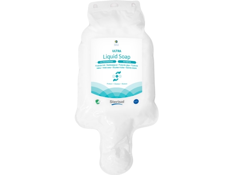 Hånd, Hår Og Bodyshampoo, Sterisol, 700 Ml, Ultra Mild, Uden Farve, Parfume Og Konserveringsmidddel