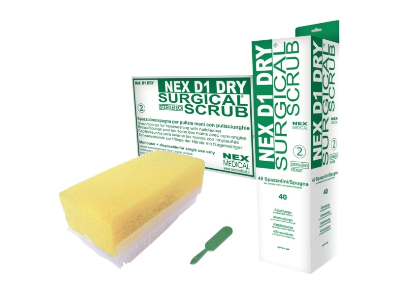 Neglebørste, NEX, 9x4,5x3,5cm, hvid, tør, steril, med neglerenser | Hälsa - Personlig vård - Övriga | GameStuff