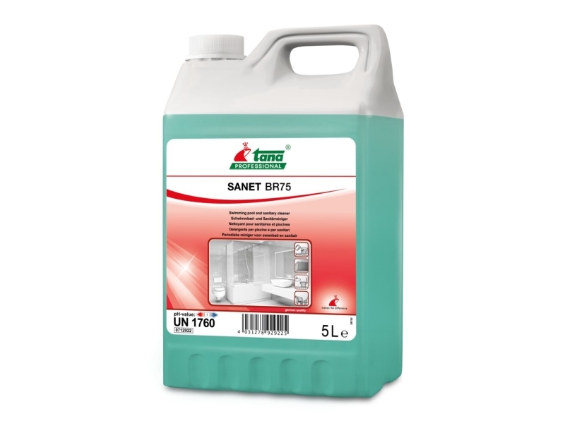Kalkfjerner, Tana Professional Sanet Br 75, 5 Ltr. Med Farve Og Parfume - (2 Stk.)