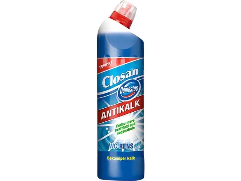 Toiletrens, Domestos Anti-kalk, 750 ml, med farve og parfumel - (12 stk.)