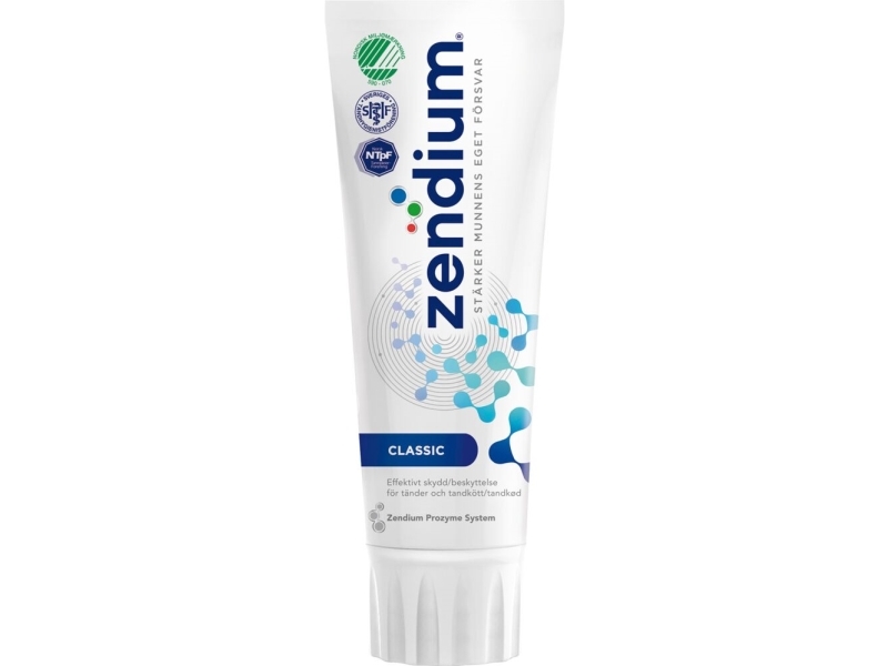 Tandpasta, Zendium Classic, 75 ml - (12 stk.)
