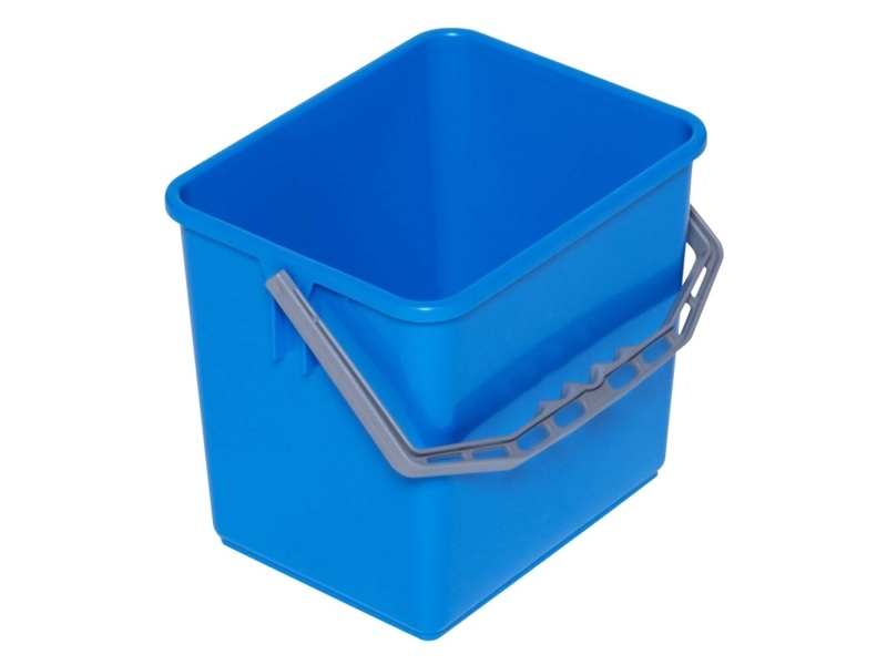 Lagerbehållare, Tina Trolleys, 240x190x220mm, blå, PP, med grått handtag, 6 liter. | Huset - Tvätt & Rengöring - Diskbaljor & Hinkar | GameStuff