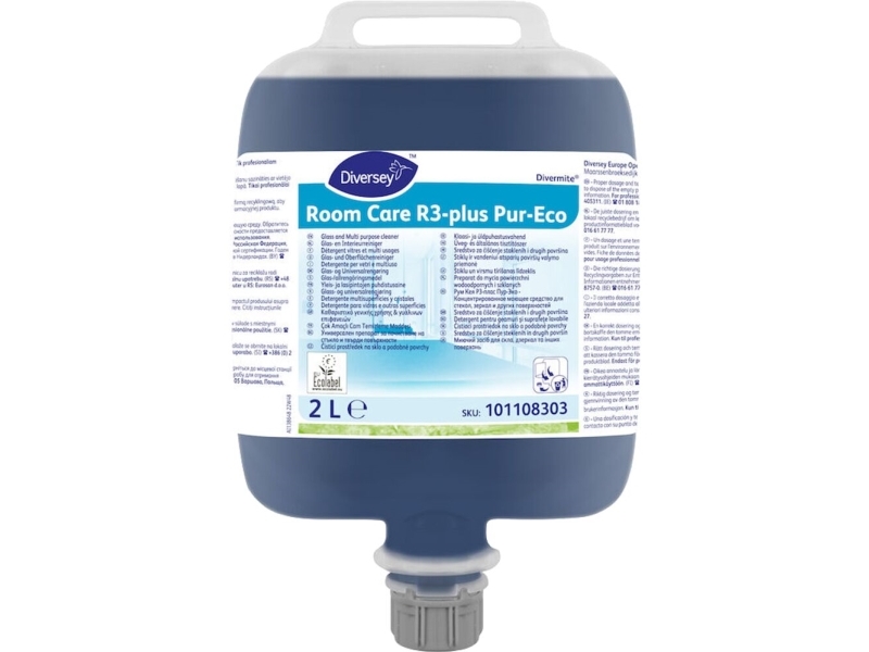 Universalrengøring, Diversey Room Care R3-Plus Pur-Eco, 2 L, Dvm/Dqfm - (2 Stk.)