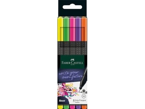Faber Grip Thinner Pens 5 Neonfarben Faber-Castell [0|0]