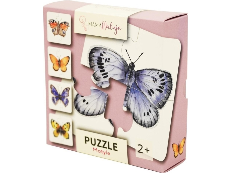 4 Stück Puzzle Schmetterlinge