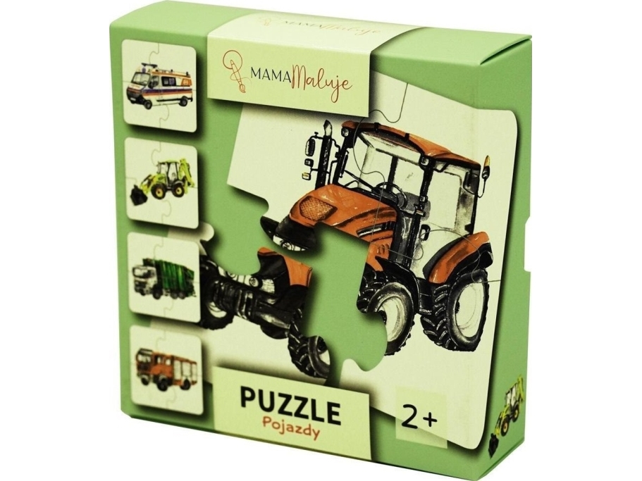 Puzzle 4 Stück Fahrzeuge