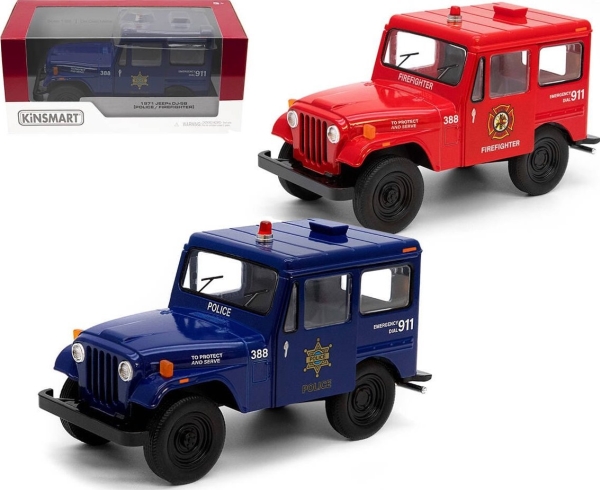 Trifox-figur 1971 JEEP DJ-5B (POLICE/SHARIFF) 1:26