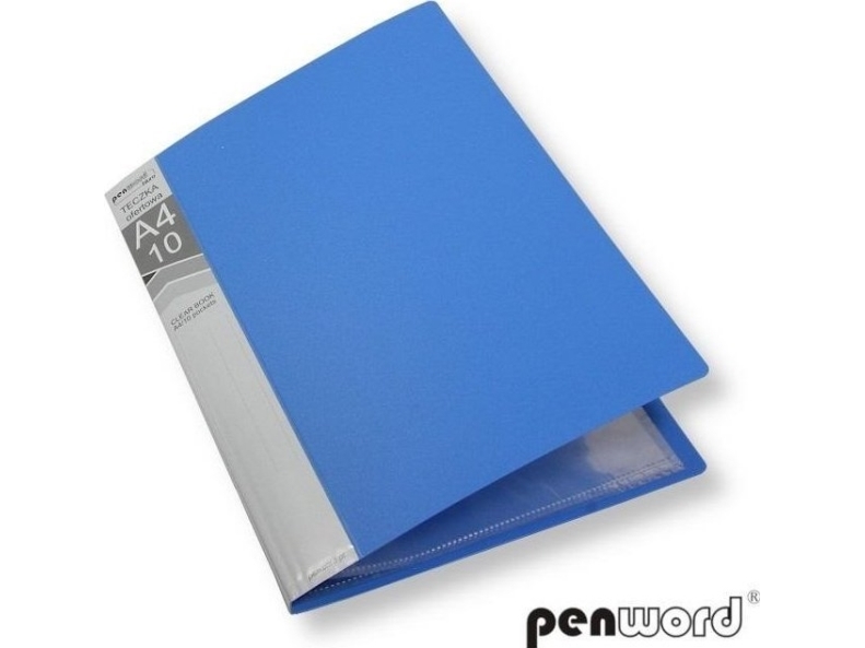 A4/10 tilbudsmappe blå