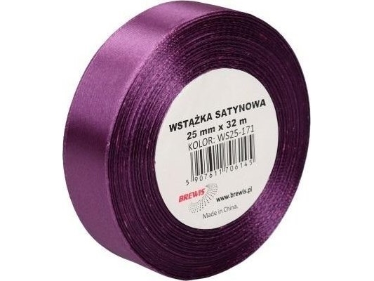 Pflaumenfarbiges Satinband 25Mm X 32M
