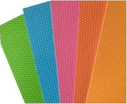 Papp med dubbelsidiga prickar 300 g 24x34 cm 5 ark MIX | Skola & Hobby - Skolböcker & kalkylblad - Papper & kartong | GameStuff