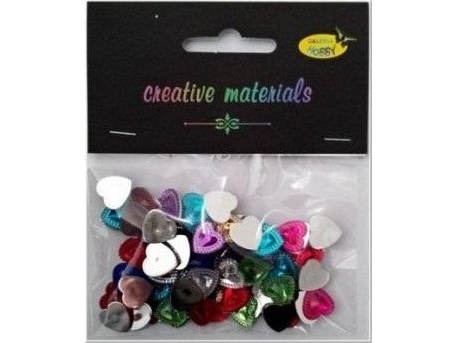 Akrylhjärtan 10mm 12g | Skola & Hobby - Konsthantverk - Tyger och garn | GameStuff