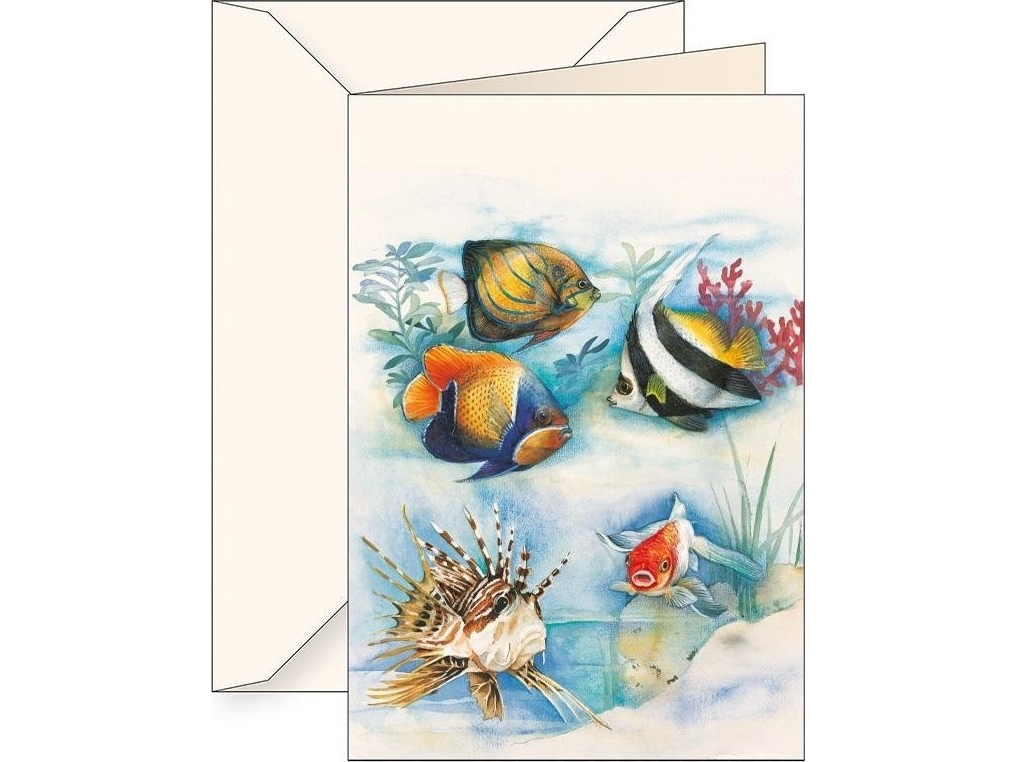 Karnet B6 + koperta 5588 Ryby