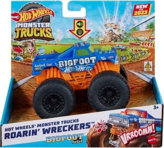 Køretøj 1:43 Monster Trucks Roarin Wreckers, lys og lyde