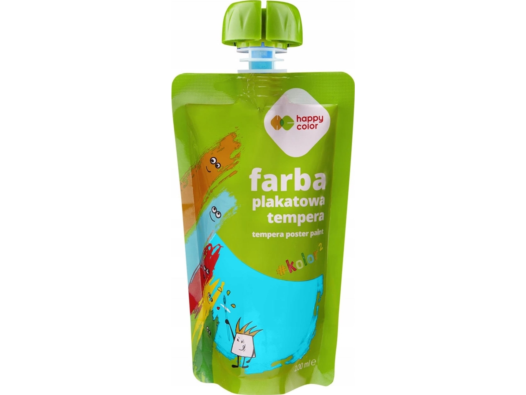 Farba plakatowa tempera turkusowa 100ml HA 3310 0100-39 HAPPY COLOR