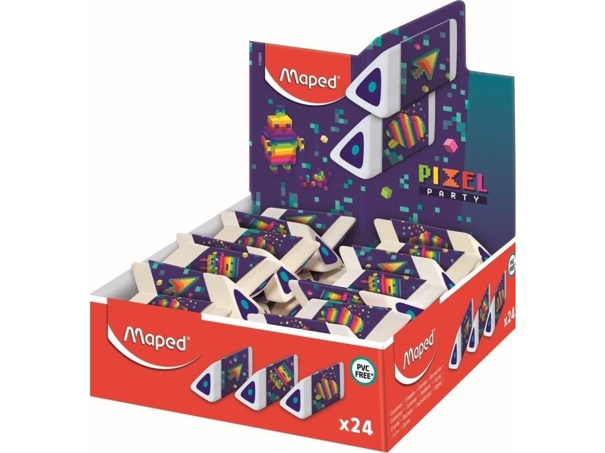 Pixel Pyramid Eraser Dsp (24Pcs) Maped
