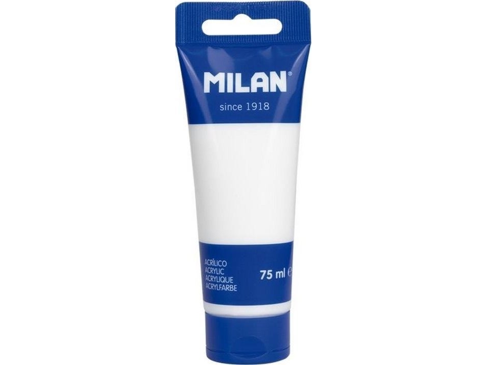 Akrylmaling i tube 75 ml arktisk hvid MILAN