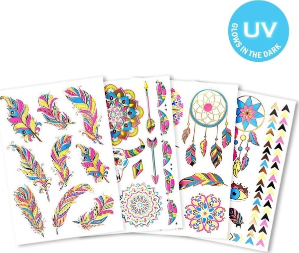 Fluorescerande tatueringar | Leksaker - Rollek - Smink och hår | GameStuff