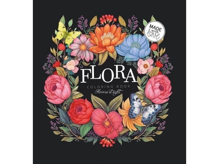 Farvelægningsbog 160X160 Flora Flowers