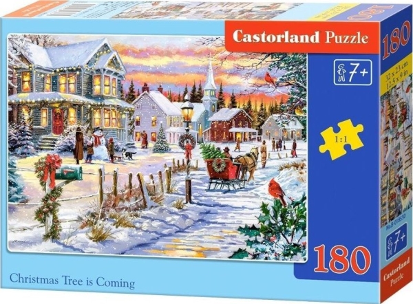 Puzzle 180 Weihnachtsbaum Kommt Castor